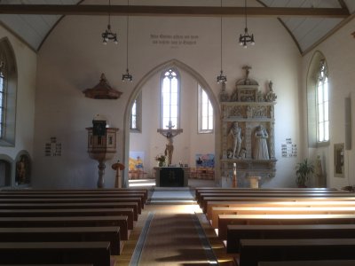 A View of the inside of the Evangelische