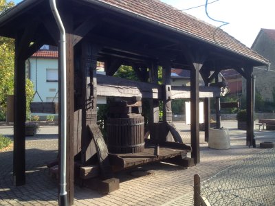 Old Grape Press For Making Wine