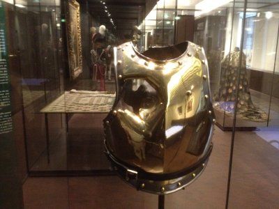Armor Breastplate With Cannon Ball Hole