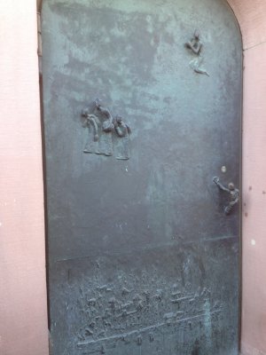 Metal Door On Trinity Church