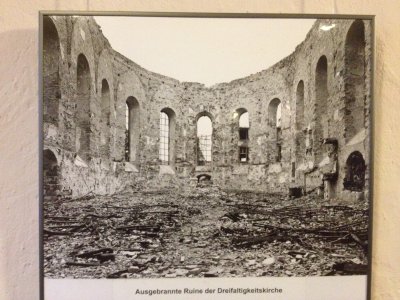 Burned Out Ruins Of Trinity Church