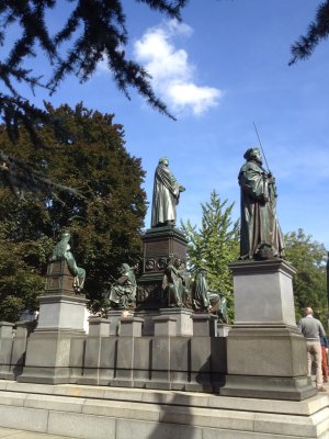 Statues Of Martin Luther And Others Who Opposed The Catholic Church
