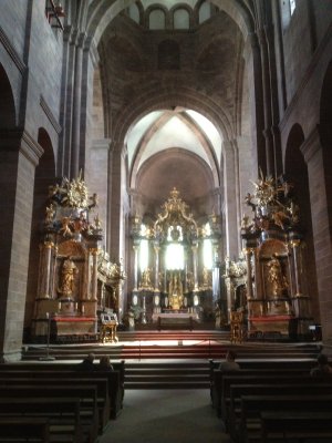 Worms Cathedral Nave, Looking Toward The High Altar