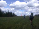 The hike from Moose Creek to the pack bridge